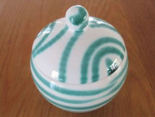 VINTAGE MID CENTURY AUSTRIAN GMUNDNER KERAMIK COFFEE SET - VERTIGO FLAME - QUIRKY!