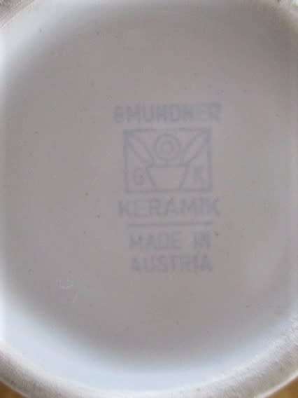 VINTAGE MID CENTURY AUSTRIAN GMUNDNER KERAMIK COFFEE SET - VERTIGO FLAME - QUIRKY!