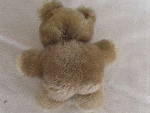 A SMALL RARE VINTAGE SWISS FELPA MUTZLI  MOHAIR TEDDY BEAR WITH ORIGINAL CHEST TAG