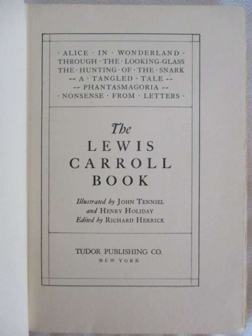 1944 HARD COVER - THE LEWIS CARROLL BOOK (ALICE IN WONDERLAND ETC ETC)