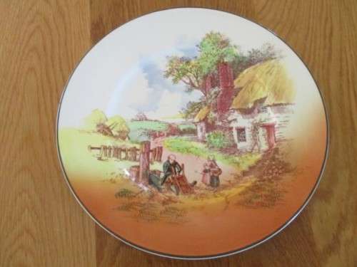 FOR NADNIC 9480 ONLY - LARGE VINTAGE ROYAL DOULTON "RUSTIC ENGLAND" PLATE IN GREAT CONDITION