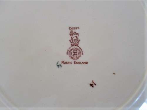 FOR NADNIC 9480 ONLY - LARGE VINTAGE ROYAL DOULTON "RUSTIC ENGLAND" PLATE IN GREAT CONDITION