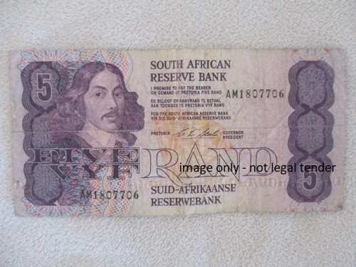 SOME OLD CIRCULATED SOUTH AFRICAN BANK NOTES IN ABSA FOLDER