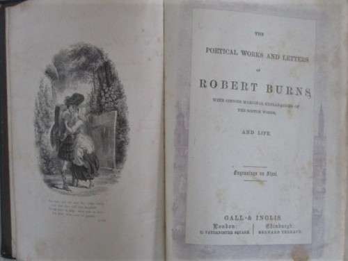 1890's - THE POETICAL WORKS AND LETTERS OF ROBERT BURNS WITH ENGRAVINGS ON STEEL