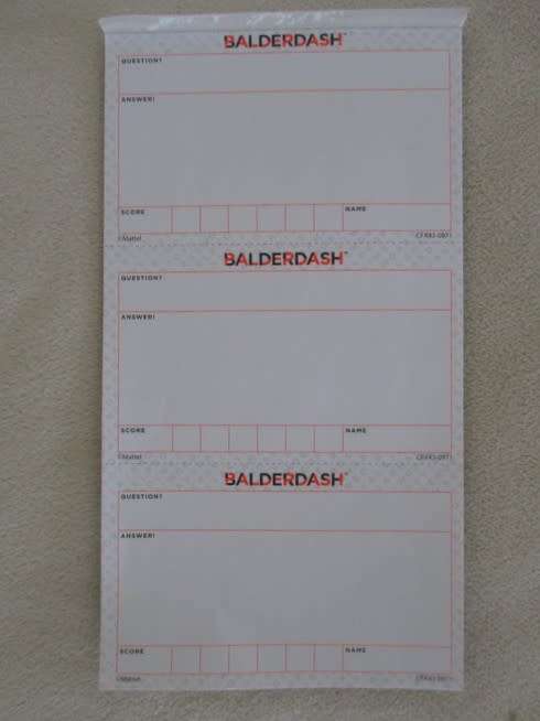 GREAT FUN AND LOTS OF LAUGHTER!! BALDERDASH BY MATTEL GAMES