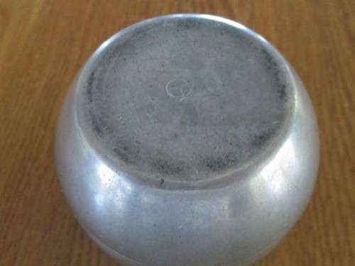 FOR ZEEBOB ONLY -VINTAGE DUTCH PEWTER GERO CREAMER AND SUGAR BASIN DESIGNED BY GEORG NILSSON