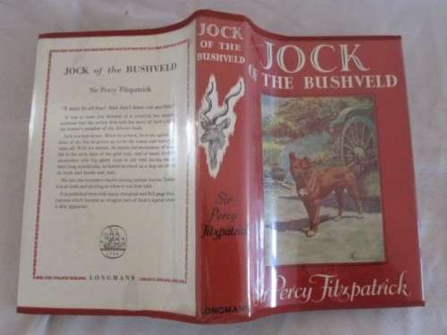 1949 - HARD COVER PLUS DUST JACKET - AN OLD EDITION OF JOCK OF THE BUSHVELD BY SIR PERCY FITZPATRICK