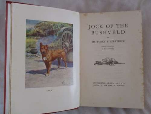 1949 - HARD COVER PLUS DUST JACKET - AN OLD EDITION OF JOCK OF THE BUSHVELD BY SIR PERCY FITZPATRICK