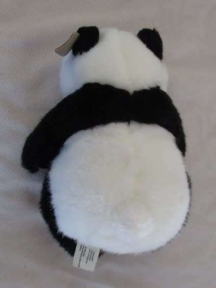 WORLD WILDLIFE FUND PANDA - IN GREAT CONDITION WITH LEATHER EAR TAG AD LABEL