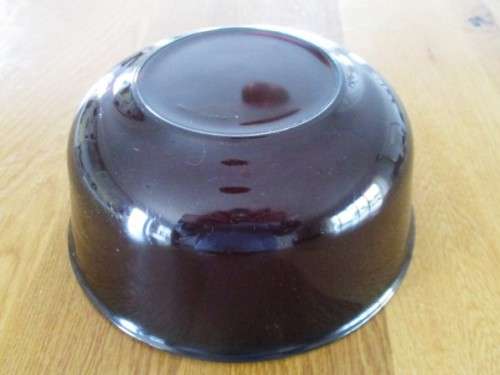 BEAUTIFUL LARGE RUBY RED ARCOPOL, FRANCE SERVING/SALAD BOWL