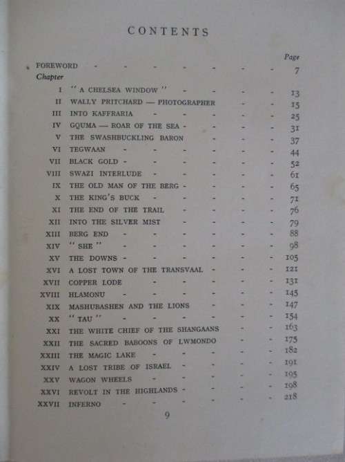 1952 HARD COVER - LAND OF THE SILVER MIST BY HARRY KLEIN - STORY OF NATAL, PONDOLAND, N. TVL ETC