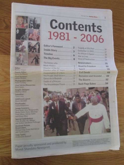 THE BEST OF THE SUNDAY TIMES - 1981 TO 2006 - 25 YEARS