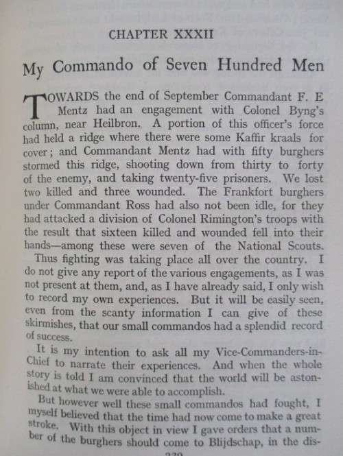 1902 FIRST EDITION - THREE YEARS WAR (OCT. 1899-JUNE 1902) BY BOER GENERAL CHRISTIAAN RUDOLF DE WET