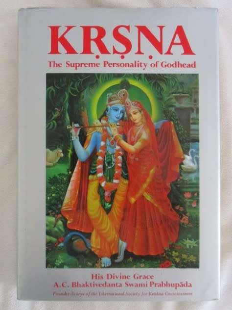 KRSNA THE SUPREME PERSONALITY OF THE GODHEAD - WITH AWESOME FULL PAGE ILLUSTRATIONS IN COLOUR