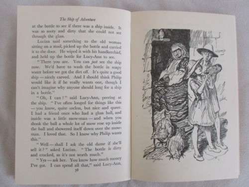 A RARE VINTAGE 1952  ENID BLYTON HARDCOVER - THE SHIP OF ADVENTURE
