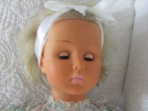 FOR DOMENIC ONLY - A VERY LARGE VINTAGE 90CM TALL PRIMA WALKING DOLL