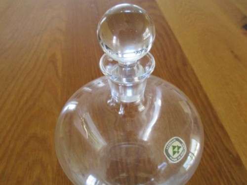 BEAUTIFUL LEERDAM GLASS DECANTER WITH STOPPER - MADE IN HOLLAND
