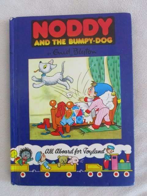 1989 - ENID BLYTON HARDCOVER - NODDY AND THE BUMPY DOG (WHEN GOLLIWOG WAS STILL LEGAL)