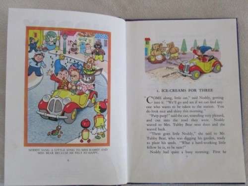 1989 - ENID BLYTON HARDCOVER - NODDY AND THE BUMPY DOG (WHEN GOLLIWOG WAS STILL LEGAL)