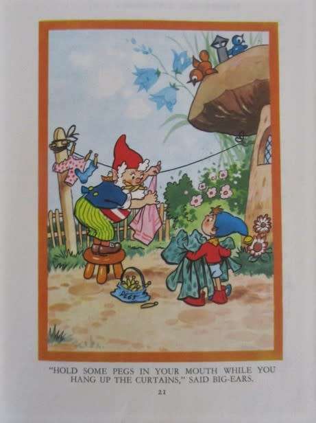 1989 - ENID BLYTON HARDCOVER - NODDY AND THE BUMPY DOG (WHEN GOLLIWOG WAS STILL LEGAL)