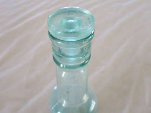 VINTAGE HOLBROOKS WORCESTERSHIRE SAUCE GLASS BOTTLE WITH GLASS STOPPER