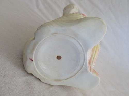 LARGE VINTAGE RUBBER SQUEAKY TOY - CUTE DOG WITH UMBRELLA AND TURNING HEAD - SQUEAKER WORKING!