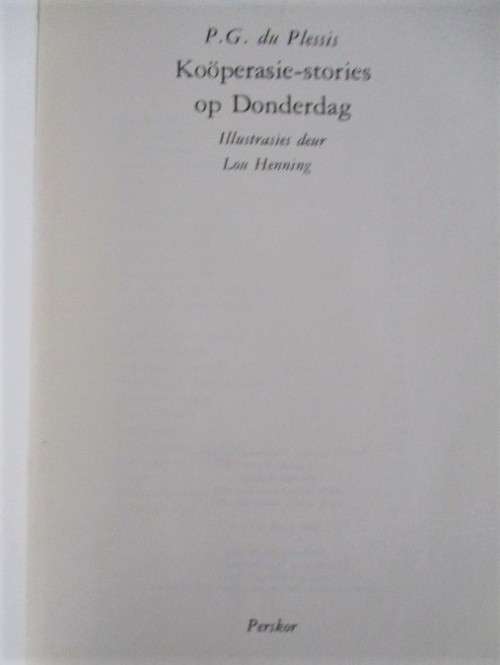 WIE ONTHOU KOOPERASIE-STORIES EN OU GENIS?