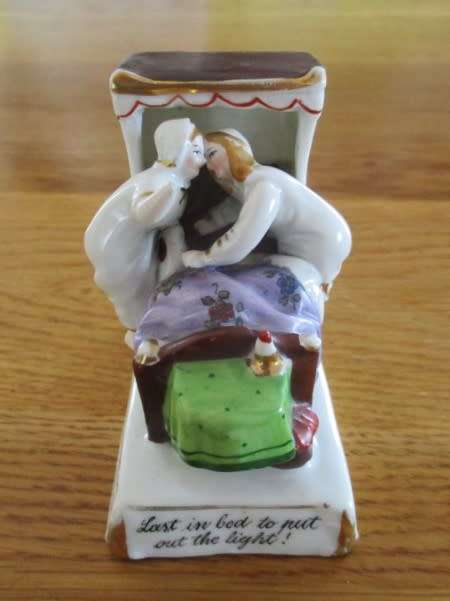 A VERY COLLECTABLE VICTORIAN FAIRING - LAST IN BED TO PUT OUT THE LIGHT (DAMAGE TO HAND)