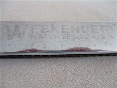 FOR FRALAT2475 ONLY - VINTAGE HOHNER INTERNATIONAL WEEKENDER HARMONICA