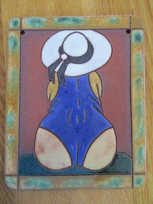 CERAMIC WALL ART TILES - FOUR FAT LADIES - SUCH FUN!!
