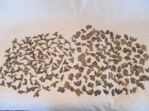 FOR THE CREATIVE SPIRIT - A BATCH OF OVER 200 METAL KNICK KNACKS - BIRDS, EGYPTIAN AND AFRICAN