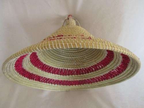 TRADITIONAL WOVEN BASOTHO HAT IN GREAT CONDITION