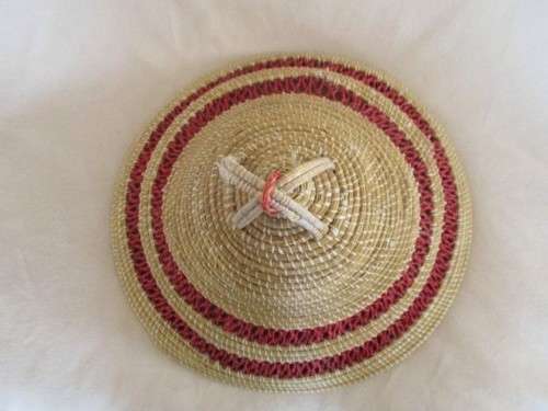 TRADITIONAL WOVEN BASOTHO HAT IN GREAT CONDITION