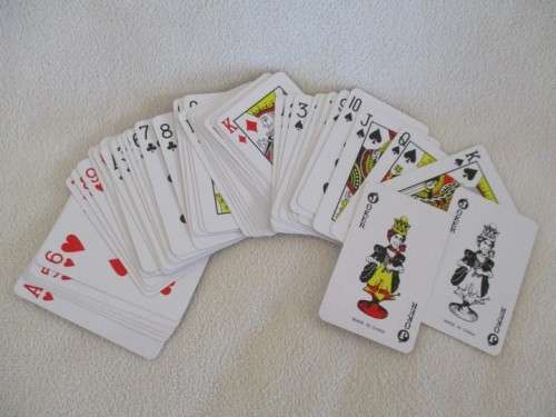 TWO PACKS OF MINIATURE PLAYING CARDS IN EXCELLENT CONDITION IN ORIGINAL CONTAINERS