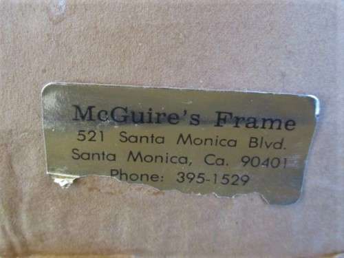 STUNNING PRINT OF 14TH CENTURY RUSSIAN ICON OF THE MANDYLION IN  AWESOME ANTIQUE ORNATE GILDED FRAME