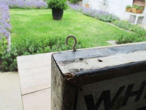 FOR TRANSFIX ONLY -  VERY HEAVY WOODEN  DOUBLE-SIDED APARTHEID TOILET SIGN (PRE-METAL/VINYL)