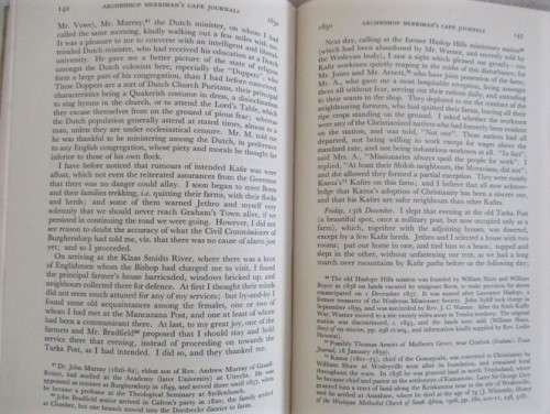 1957 - THE CAPE JOURNALS OF ARCHDEACON N.J. MERRIMAN 1848 - 1855