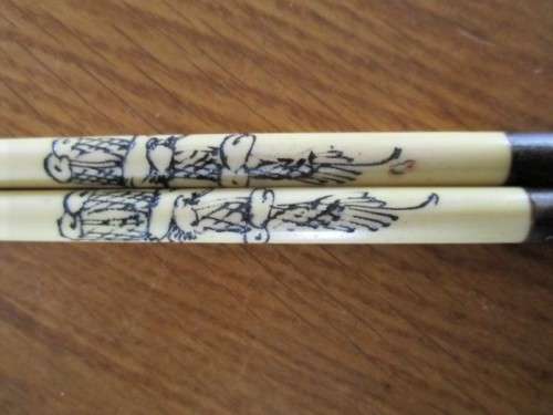 FOR SOMARI ONLY WOODEN CHINESE SLIDING BOX WITH IVORY/BONE SCRIMSHAW INLAYS & 2 CHOPSTICKS?HAIRPINS?