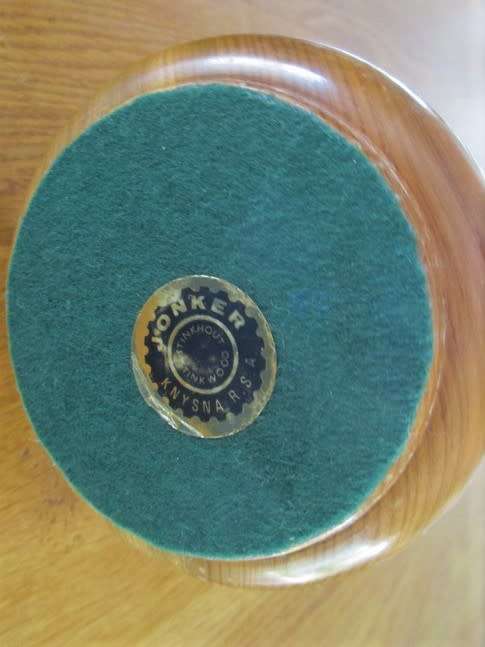 GENUINE STINKWOOD CANDLESTICK MADE BY JONKER, KNYSNA