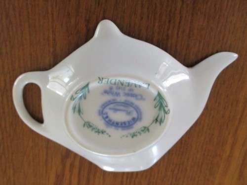 A PRETTY WIESENTHAL, GERMANY TEABAG HOLDER TO ADD TO YOUR ORDER - LAVENDER DESIGN