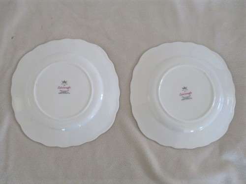 TWO COLLECTABLE COLCLOUGH SIDE PLATES
