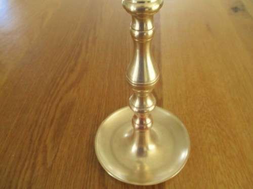 A PAIR OF ELEGANT SOLID BRASS CANDLESTICKS - MADE IN JAPAN