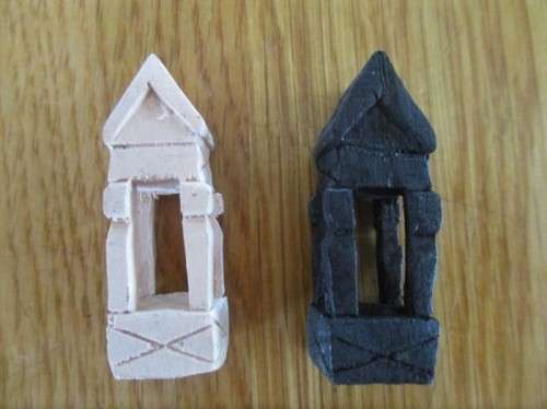 FOR THE COLLECTOR - ANTIQUE HAND WHITTLED CHESS SET - COMPLETE - POW CEYLON??