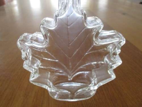 PRETTY AND UNUSUAL -  CANADIAN MAPLE LEAF SHAPED BOTTLE