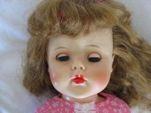 RARE FIND! VINTAGE 1950`s MANCO WALKIE TALKIE DOLL (58CM TALL WITH KNEES THAT BEND)