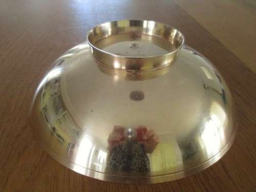 AN INTERESTING AND UNUSUAL VINTAGE INDIAN BRASS AND ENAMEL BOWL - NICE SIZE