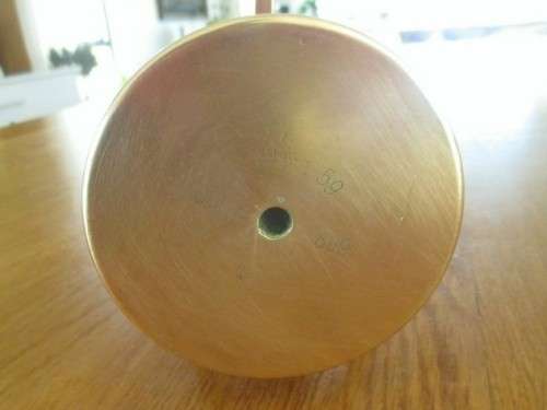 TWO WW1 CANNON SHELLS (ONE COVERTED TO TRENCH ART) DATED APRIL 1913