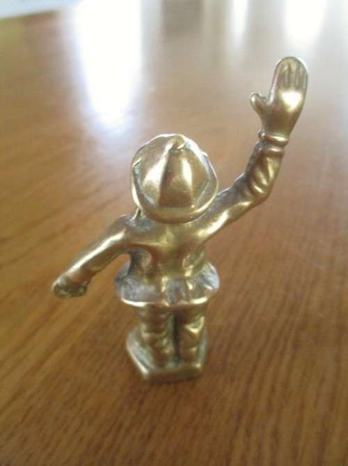 VINTAGE BRASS MONKEY "TRAFFIC COP" CAR MASCOT/HOOD ORNAMENT