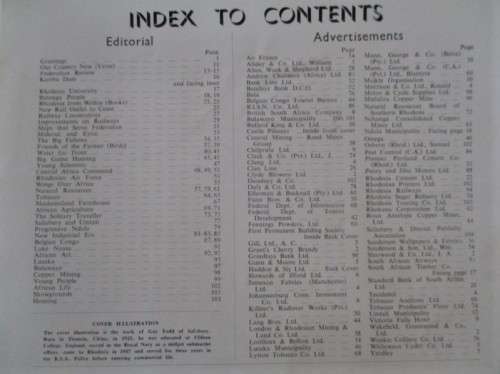 OLD 1955 RHODESIAN AND CENTRAL AFRICAN ANNUAL