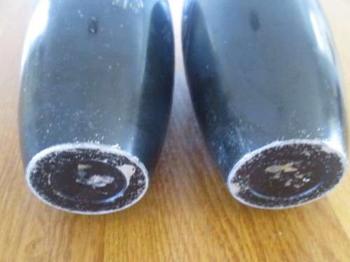 TWO VERY OLD CHINESE METAL VASES